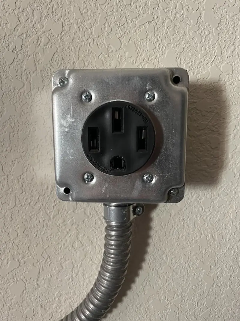 NEMA 14-50 outlet installed for Electrical Panel Upgrade in Kansas City